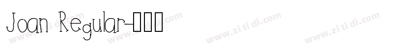 Joan Regular字体转换